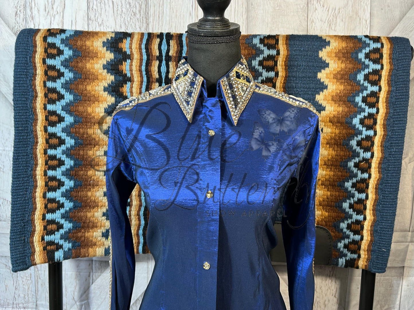Navy Blue Taffeta Cher ~Sapphire Line