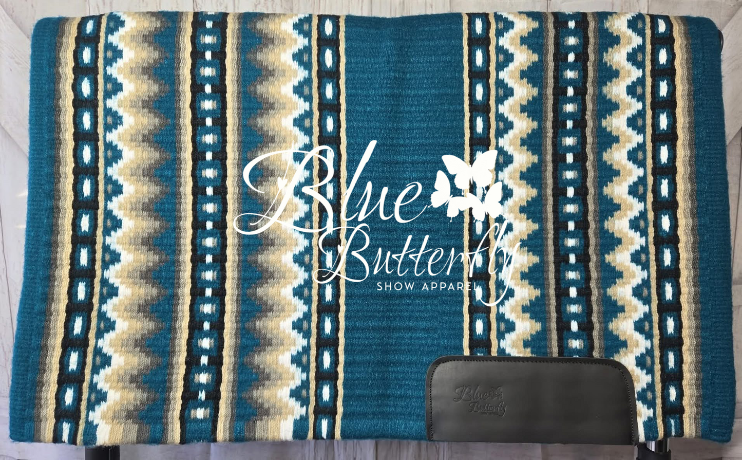 In Stock Show Pad (Solomon Peacock Green W/ Grey)