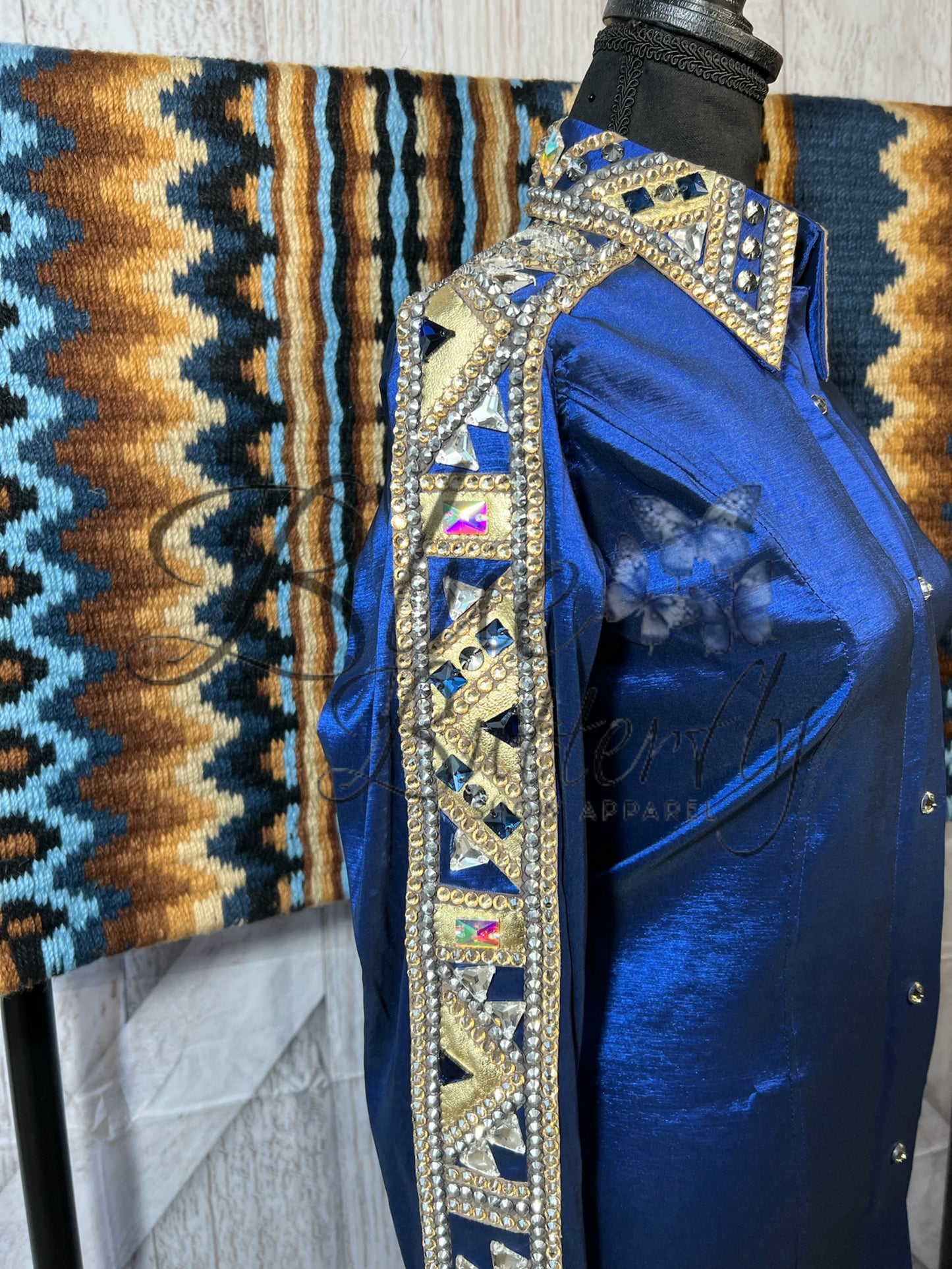 Navy Blue Taffeta Cher ~Sapphire Line