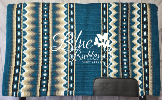 In Stock Show Pad (Solomon Peacock Green W/ Grey)