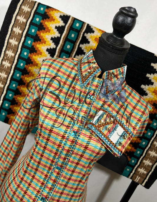 Jackie O-Houndstooth Day Shirt