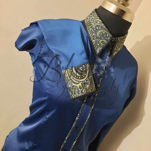 Eva Blue Ranch Shirt