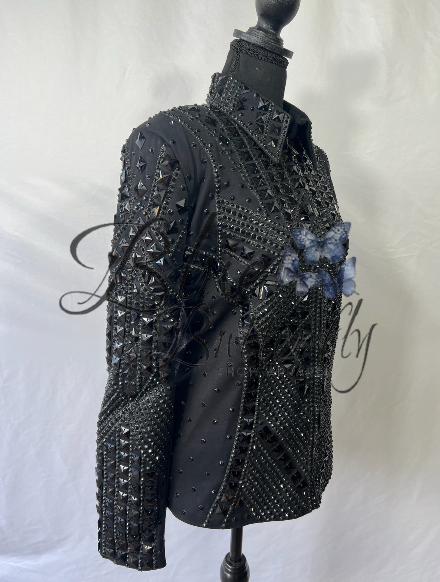 Black Western Show Jacket