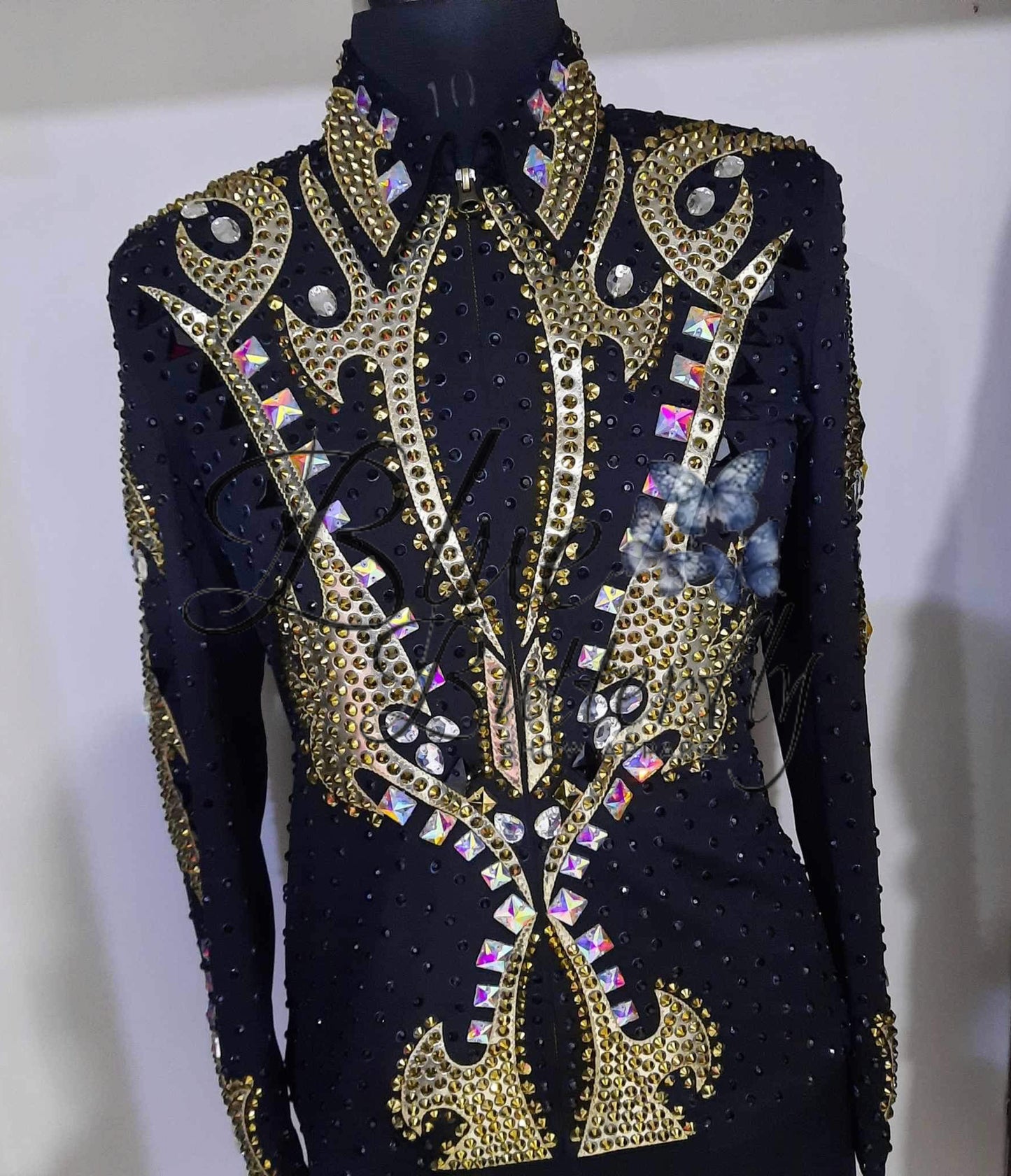 Gold Western Show Jacket