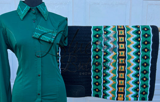 Brigie Green Western Day Shirt