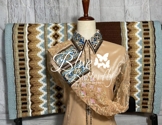 Lace Sleeves Teagan Day Shirt